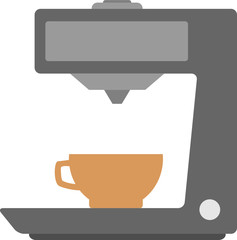 Coffeemaker machine, espresso machine vector icon