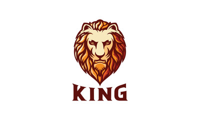 Modern and illustrative lion head logo design. Lion logo. Lion mascot illustration.