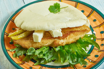 Chicken Schnitzel Pita