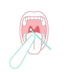 Throat swab icon