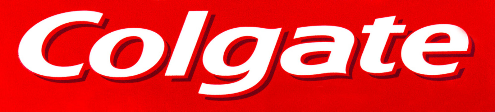 Red and white Colgate Toothpaste Logo
