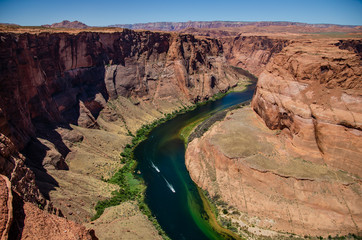 Panoramic View of Horseshoe Bend in Arizona 