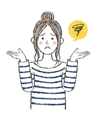 わからない女性