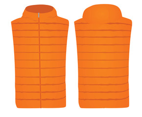 Orange vest with cap. vector illustration © marijaobradovic