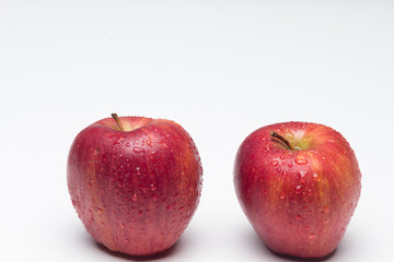 The apple, sweet and healthy, full of vitamins