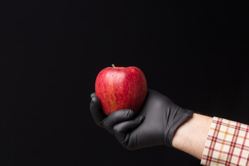 The apple, sweet and healthy, full of vitamins