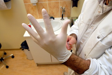 gants m&eacute;dicaux latex protection des mains