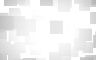 White abstract background. Misty backdrop with grey squares. 3D illustration