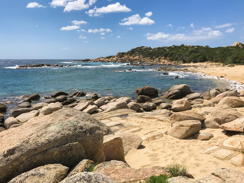 Paysage de Corse du sud - Sentier du littoral entre Campomoro et Tizzano -  France