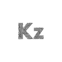 Angola, Kwanza icon in fingerprint pattern - vector illustrator design.