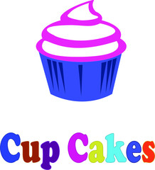 Cup cakes de distintos colores para decorar