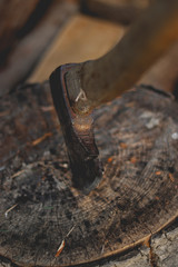 axe in the stump