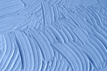 Light blue bentonite facial clay (alginate mask, face cream, body wrap) texture close up, selective...