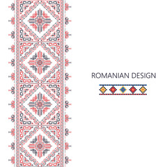 Romanian vertical border 2