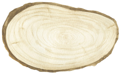 Wooden sign, watercolor painting. For design card, print and pattern