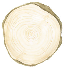 Wooden sign, watercolor painting. For design card, print and pattern