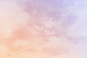 cloud background with a pastel colour