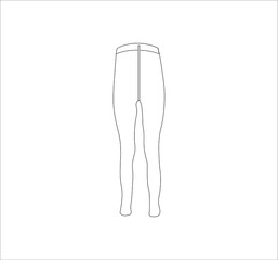 rockera leather leggings. illustration for web and mobile design.