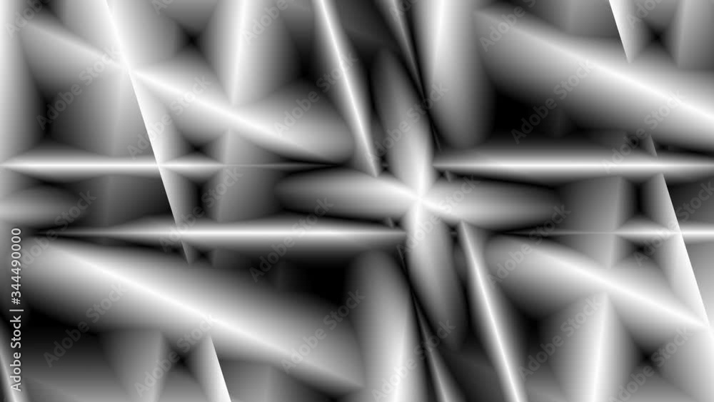 Poster digital art, three-dimensional black and white objects with soft lighting, germany
