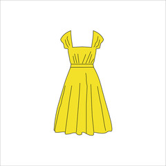 woman dress for woman.Illustration for web and mobile design.
