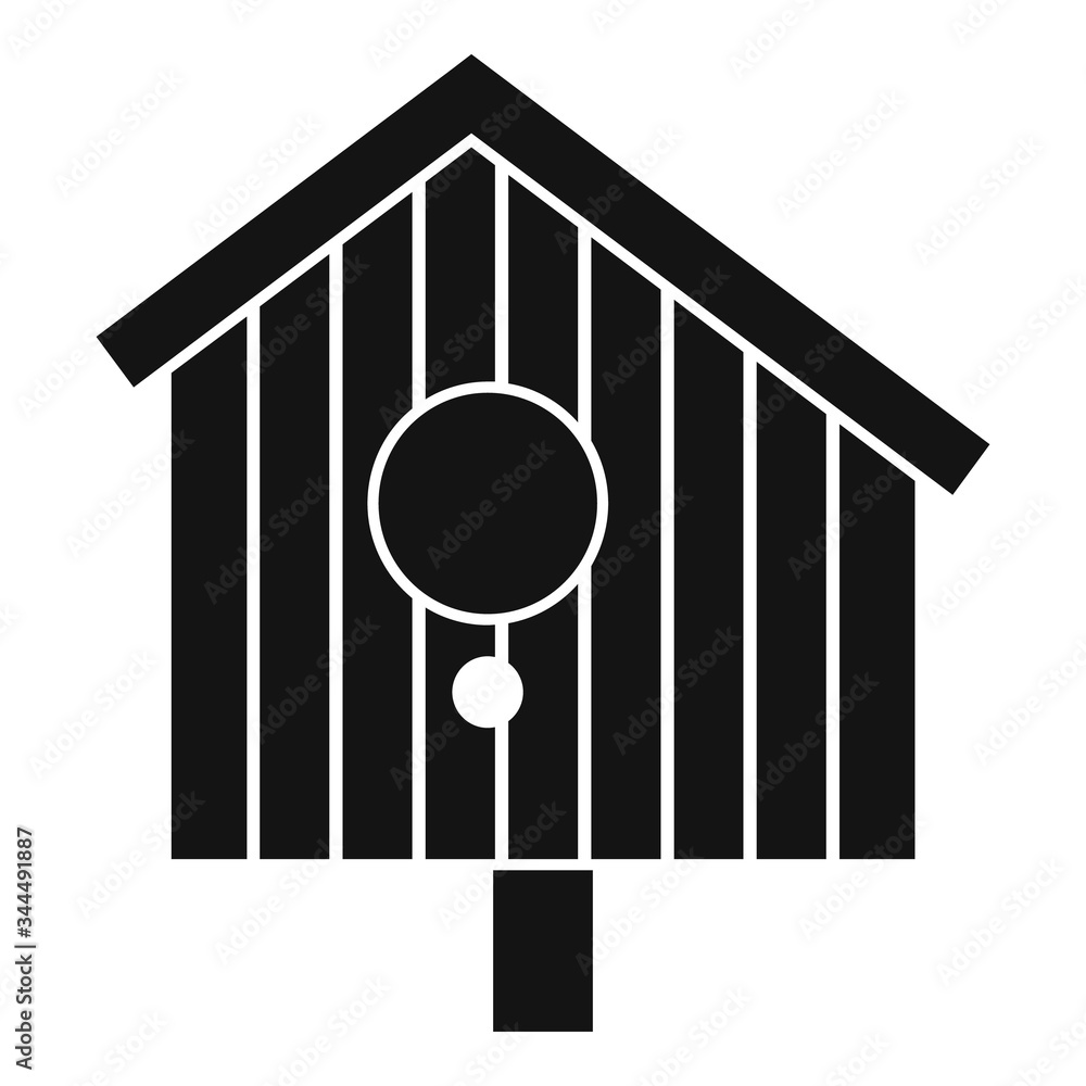 Aufkleber tree bird house icon. simple illustration of tree bird house vector icon for web design isolated on 