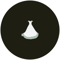 wedding dress.Illustration for web and mobile design.