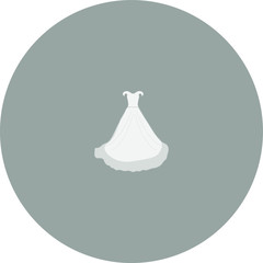 wedding dress.Illustration for web and mobile design.