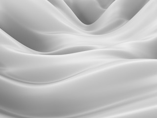 White abstract liquid wavy background
