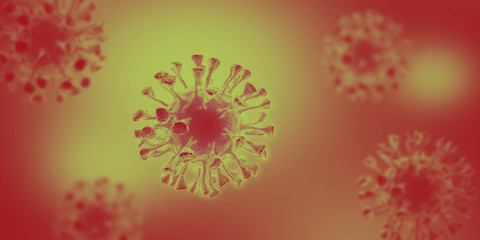 Virus bacteria cells background