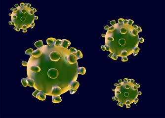 3d rendered illustration of Corona Virus