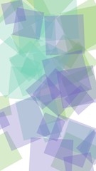 Multicolored translucent hexagons on white background. Vertical image orientation. 3D illustration