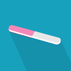 nail polisher, file icon- vector illustration