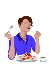 person eating