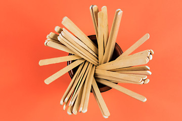 Environmental disposable tableware wooden appliances for food and drink coffee and tea.