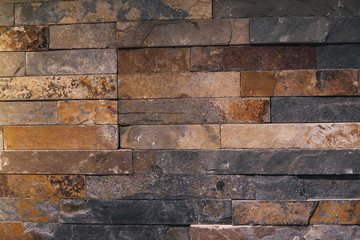 cladding stone brown wall decor for home and street