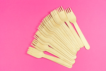 Environmental disposable tableware wooden appliances for food and drink coffee and tea.