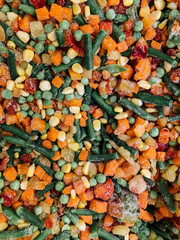 lots of ripe vegetables for cooking as a background