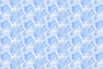 Floral background with blue carnation flowers pattern