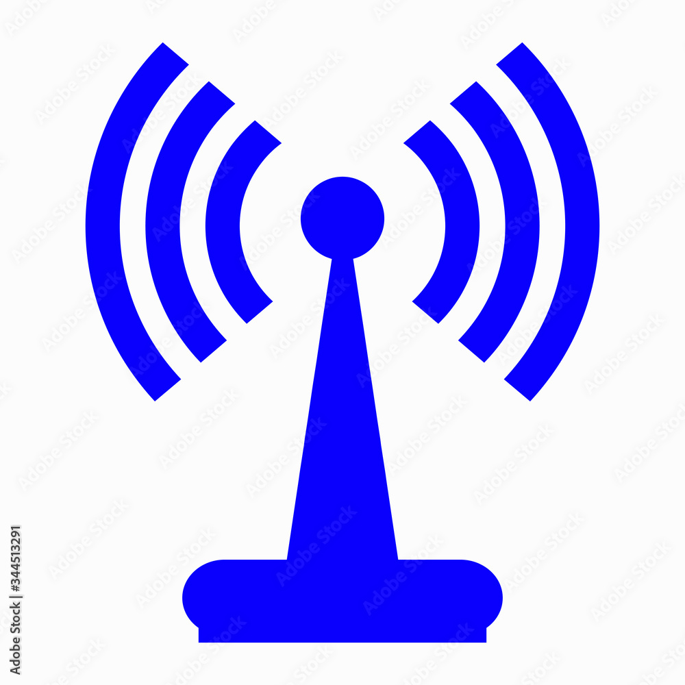 Poster wi-fi icon isolated minimal single flat linear icon for application and info-graphic. commercial lin