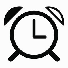 Beautiful Vector Alarm Clock Icon.