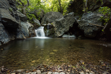 Kreta Wasserfall mit einer Langzeitbelichtung