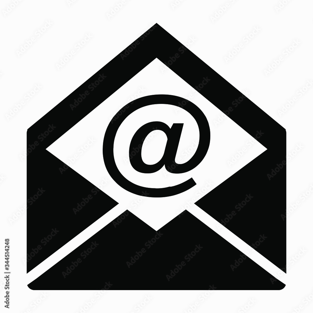 Poster mail icon isolated minimal single flat linear icon for application and info-graphic. commercial line
