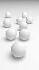 White abstract background. Lowpoly backdrop. Crumpled paper. 3D illustration