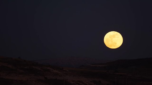 full moon in the night sky