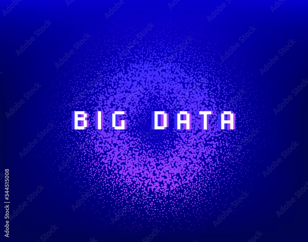 Aufkleber dotted sphere made of particles. cover or poster for high tech systems: artificial intelligence, dee