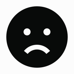 Fototapeta premium Sad face icon. Vector icon.