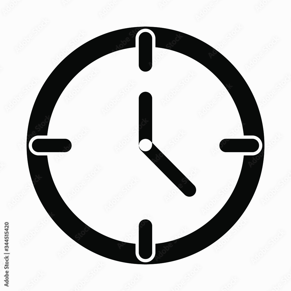 Poster time icon vector isolated minimal single flat linear icon for application and info-graphic. commerci