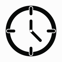 Time icon vector isolated minimal single flat linear icon for application and info-graphic. Commercial line vector icon for websites and mobile minimalistic flat design.