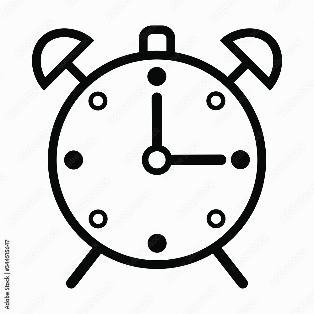 Poster watch　time　icon isolated minimal single flat linear icon for application and info-graphic. commercia
