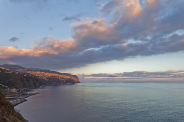 sunset over the sea at Madeira